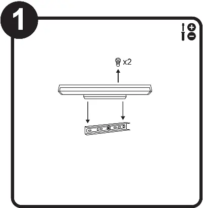 Schritt 1: Halterung von der Leuchte lösen.