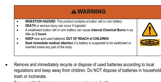 Warnhinweise zur Batteriesicherheit