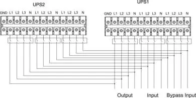 Verkabelungsdiagramm für Parallelbetrieb