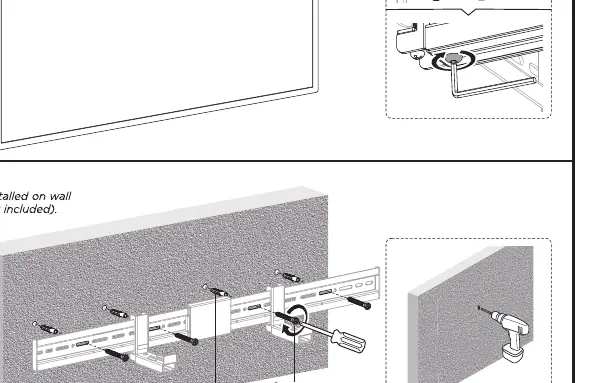 Wandmontage der Soundbar-Halterung