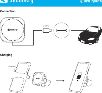 Anschluss via USB-C und kabelloses Laden