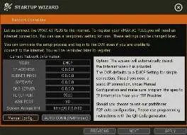 Startup Wizard Netzwerkeinstellungen