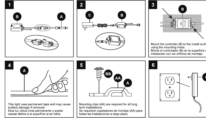 Installationsschritte 1-6