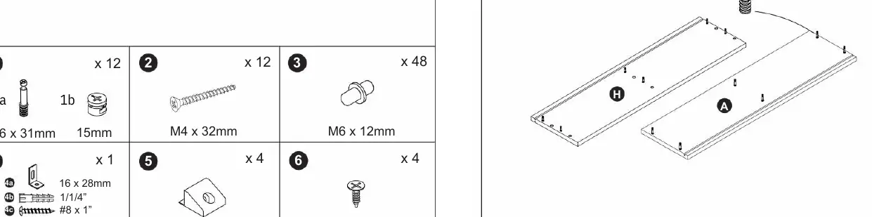 Übersicht der benötigten Hardware und Teile