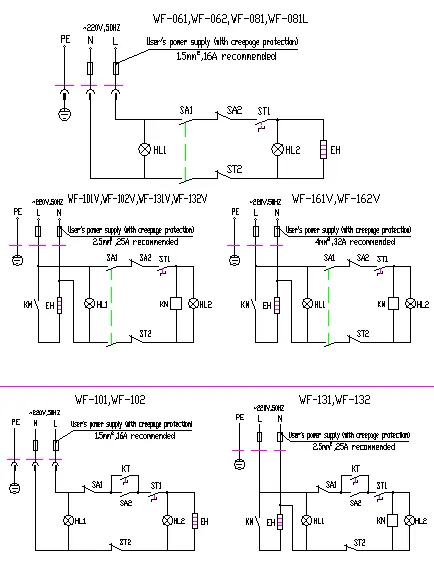 Schaltplan der elektrischen Anlage