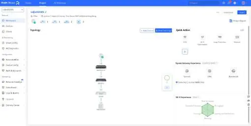 Ruijie Cloud Management Oberfläche