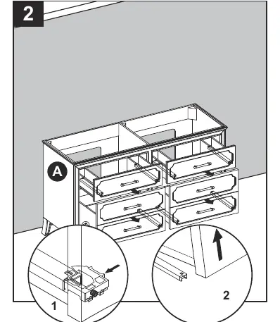 Entfernen der Schubladen