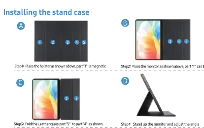 Montage des Standfußes