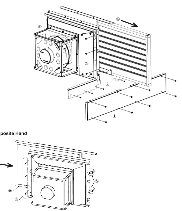 Umbauschritte für Innenventilator