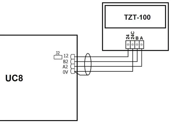 TZT-100 Anschlussdiagramm