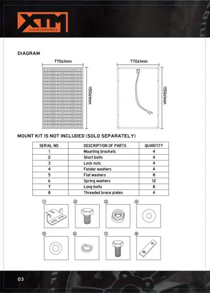 Diagramm der Montagekomponenten