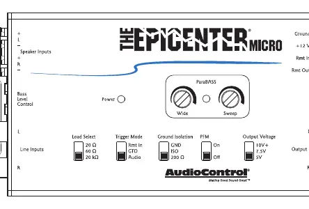 AudioControl Epicenter Micro Übersicht
