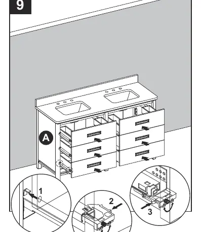 Wiedereinsetzen der Schubladen