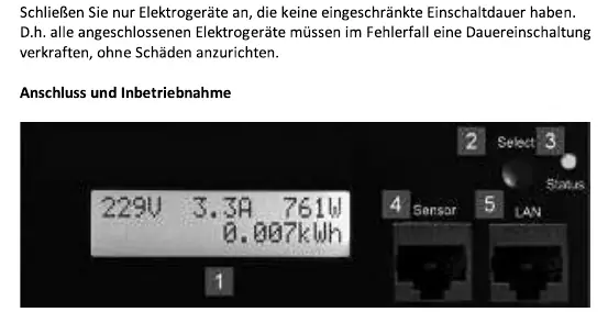 LCD-Display und Anschlüsse