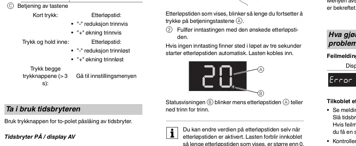 Bedienelemente und Display