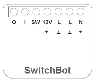 Anschlüsse des SwitchBot Relay Switch