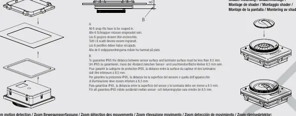 Montageschritte für den Sensor