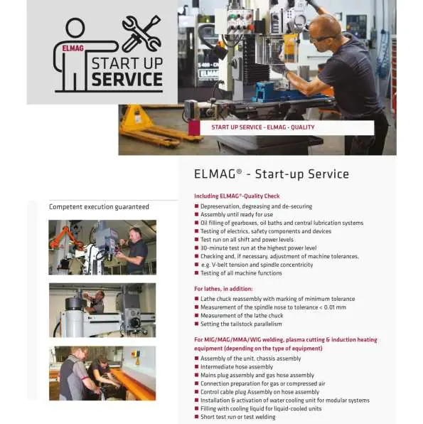 Elmag Start-up Service Übersicht