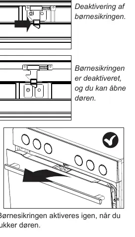 Kindersicherung der Backofentür