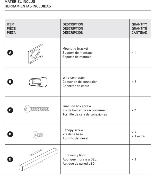 Im Lieferumfang enthaltene Hardware