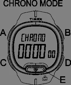 Chronograph-Modus Anzeige