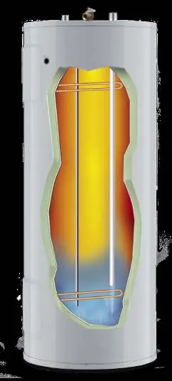 Innenansicht des Warmwasserbereiters