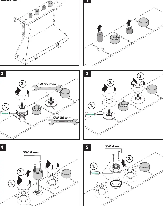 Montageschritte 1-5