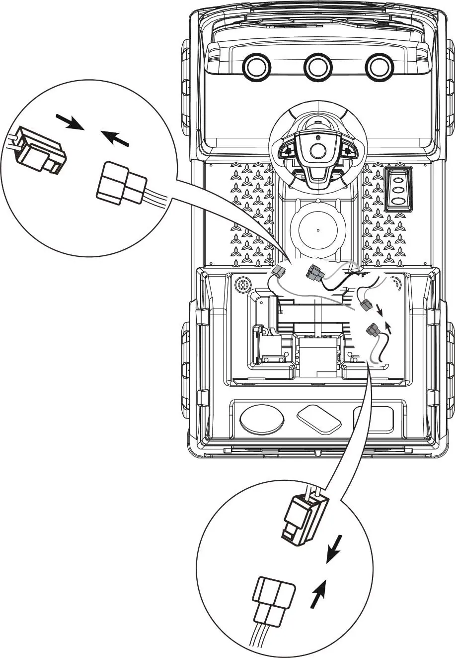Anschluss der elektrischen Kabel