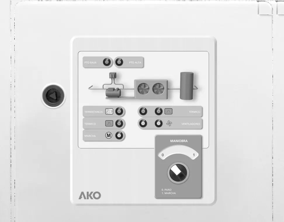 Übersicht der Anzeigen am PROCool Schaltschrank
