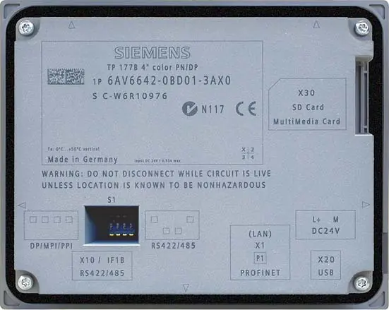 Rückansicht TP 177B 4"