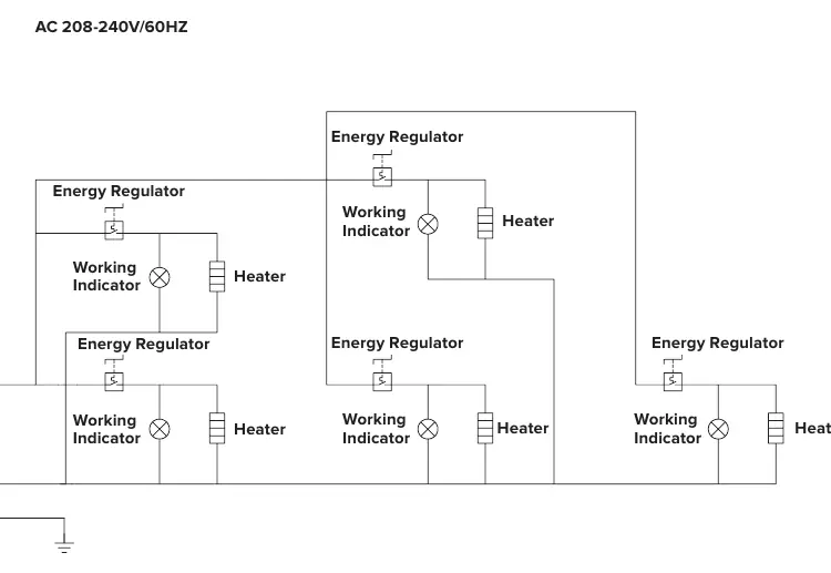 Schaltplan für 5-Becken 240V Modell